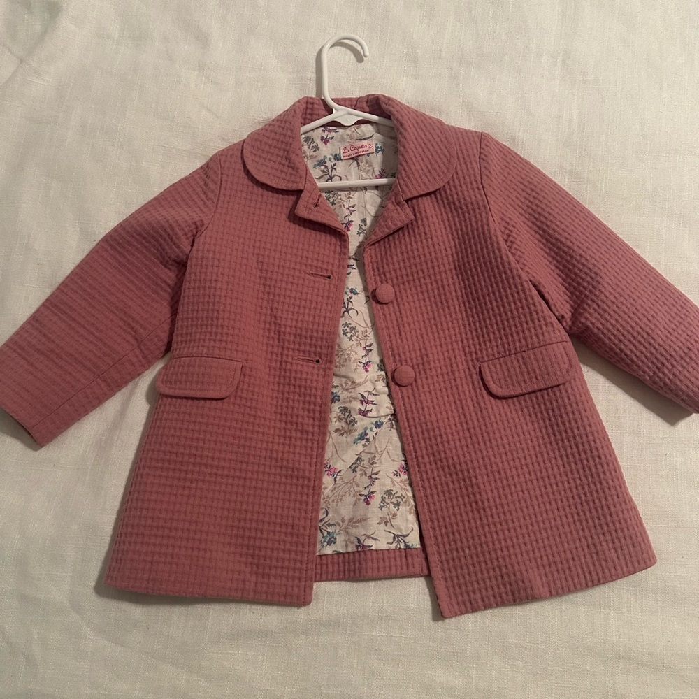 La Coqueta pink girls coat